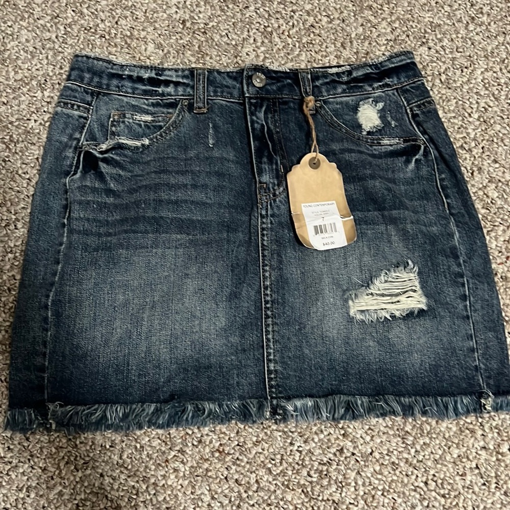 New with tags True Craft denim skirt size 7 NWT
